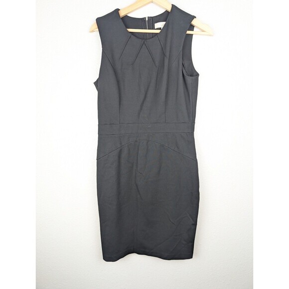 LOFT Dresses & Skirts - Ann‎ Taylor Loft Black Sheath Dress Womens Size 6 Rayon Blend